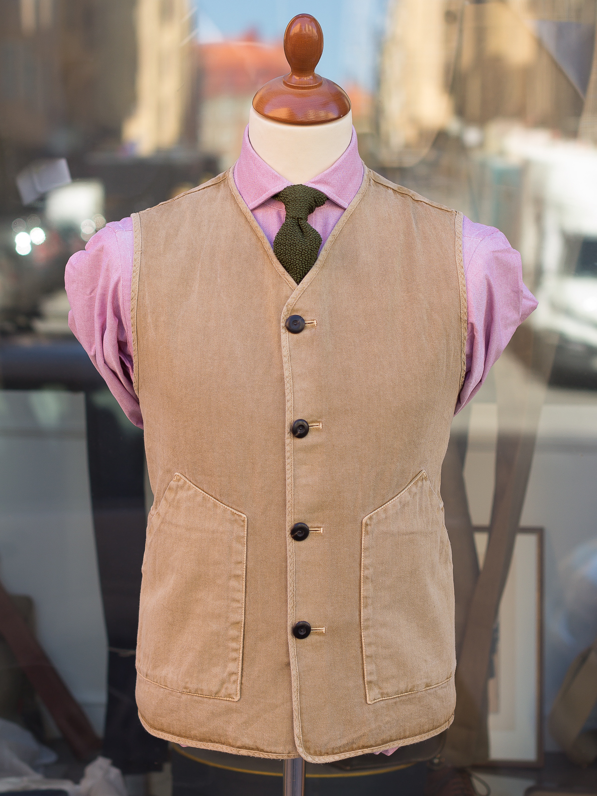 Private White V.C. Goodwood Worksuit Jerkin Vest Tweed Gentlemen's Clothier